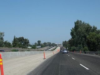 Highway expansion was underway in summer 2011.