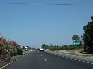 Soon thereafter, California 99 north approaches Lingard Road.