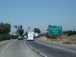The next exit along California 99 (Golden State Highway) north is Exit 195, Sycamore Avenue and Applegate Road (one mile).