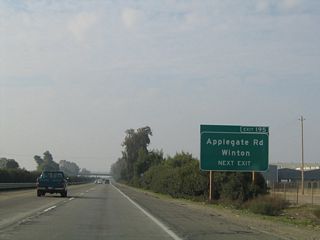 Use Applegate Road south to California 140 and north to Winton.