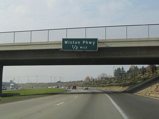 The next exit along California 99 north is Exit 203, Winton Avenue (one-half mile).