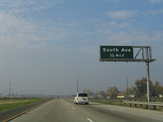 The next exit along California 99 north is Exit 205, South Avenue (one-half mile). Most of the community of Delhi lies west of the freeway.