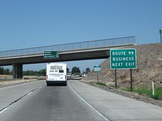 California 99 Business follows Golden State Boulevard for approximately eight miles, from Exit 209 north to Exit 217, Taylor Road.