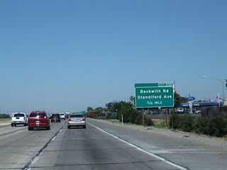 The next exit along California 99 north is Exit 230, Beckwith Road and Standiford Avenue (0.75 mile).