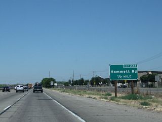 The next exit along California 99 north is Exit 234, Hammett Road. Use Hammett Road south to Beckwith Road northwest of Modesto.