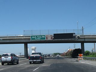 The next exit along California 99 north is Exit 237B, San Joaquin County Route J-5 (Jack Tone Road) and Colony Road. San Joaquin County Route J-5 leads north from this intersection to Five Corners, Lockeford, and Clay.