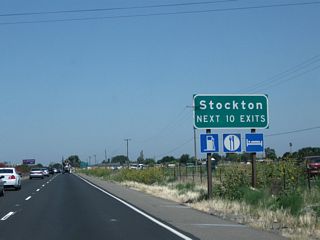 The next 10 exits along California 99 serve the city of Stockton.