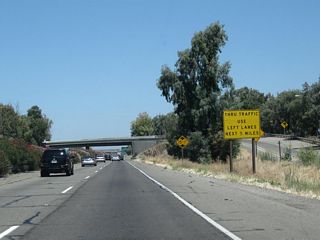 Due to high entering/exiting traffic volume along California 99 north, through traffic is advised to use the left lane. The city of Stockton is the seat of San Joaquin County and had a population of 291,707 as of the 2010 Census. Stockton was incorporated on July 23, 1850, and sits on the eastern edge of the California Delta, with a deep water port near Interstate 5 and California 4. This city was hit hard by the foreclosure crisis that began in 2007 and reduced property values substantially through 2010.