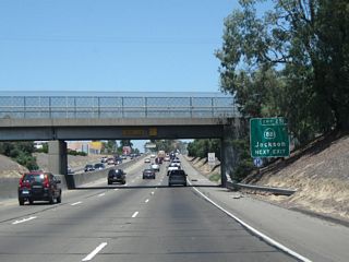California 88 is a major east-west state route that travels northeast toward the Sierra Nevada via Jackson in the foothills, taking Carson Pass over the top en route to Gardnerville, Nevada, and U.S. 395.
