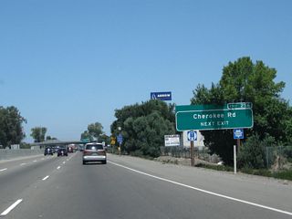 Cherokee Road parallels California 88 on a northeasterly trajectory between California 99 and Alpine Road.