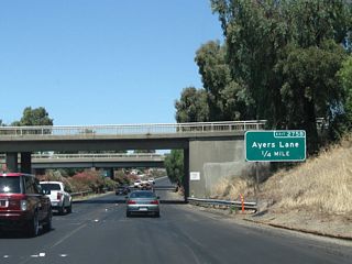 The next exit along California 99 north is Exit 275B, Ayers Lane (one-quarter mile).
