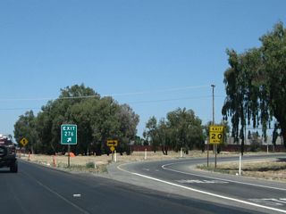 The exit to Walnut Avenue is rather sharp.