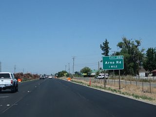 The next exit along California 99 north is Exit 280, Arno Road (one mile).