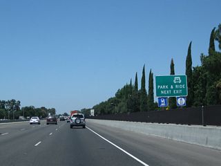 Gas, food, and a park and ride facility are all available at Exit 286.