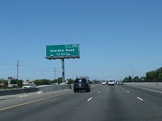 The next exit along California 99 north is Exit 288, Sheldon Road.
