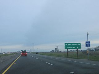 Another at-grade intersection is located between Exits 316 and 319. This intersection connects California 99 with Catlett Road.