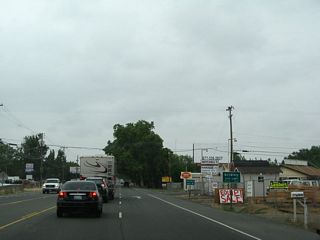 Soon thereafter, northbound California 99 enters the city of Gridley "A Small Town that Loves Company". Gridley was incorporated on November 23, 1905, and had a population of 6,584 as of the 2010 Census.