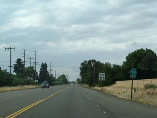 Another California 99 north route marker is posted after the Anita Road intersection.