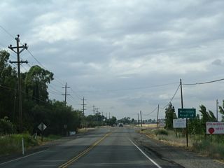 This bridge carries California 99 over Rock Creek; the bridge was built in 1950.