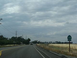 California 99 remains a rural, two-lane highway through northern Butte County.