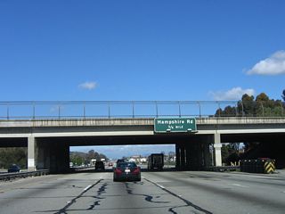 The next exit along U.S. 101 (Ventura Freeway) and California 23 north is Exit 41, Hampshire Road.