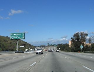 This mileage sign provides the distance to the next three exits along U.S. 101 (Ventura Freeway) north: Exit 43A, California 23 north to Moorpark and Fillmore; Exit 43B, Rancho Road; and Exit 44, Moorpark Road.