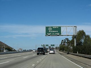 The right two lanes of northbound U.S. 101 (Ventura Freeway) will connect to California 23 north at Exit 43A.  Note that the exit utilizes the far right lane as an exit-only lane, and the second lane from the right is an "optional" lane that permits either exit onto the California 23 freeway or remaining on U.S. 101 northbound.