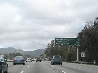 Exit 38 for Adobe Road to Agoura Road departs from U.S. 101 two miles south of the separation with SR 23.