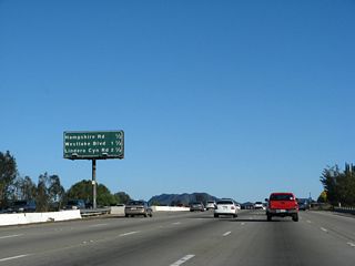 Exit 39 to Lindero Canyon Road follows the departure of SR 23 south from U.S. 101 in 2.5 miles.