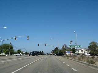Bradley Road south to nearby Lakeview Road west leads to Skyway Drive en route to Santa Maria Airport (SMX).