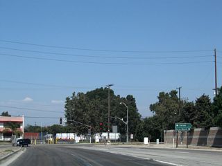 West of adjacent Middle Road into Carson, Willow Street changes names to Los Angeles' famed Sepulveda Boulevard.