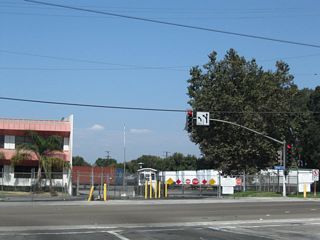 Willow Street east runs along the north side of the Westside neighborhood in Long Beach to Interstate 710. A business entrance ties into the intersection with SR 103 from the north.