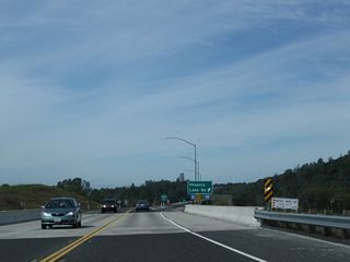 California 108 (Sonora Bypass) crosses over Hess Avenue.