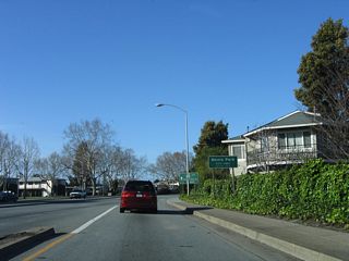 After transitioning from U.S. 101 north onto Willow Road northeast, the state highway enters the city of Menlo Park.The city of Menlo Park incorporated in November 1927 and is home to 30,648 people as of the 2000 Census. California 114 also serves as the western boundary of the city of East Palo Alto. Home to 29,506 people as of the 2000 Census, East Palo Alto was incorporated rather recently (in June 1983) and was previously an unincorporated area within San Mateo County.