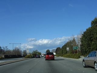 Use Alberni Street east into northern East Palo Alto. Between U.S. 101 and Alberni Street, California 114 serves as the boundary between Menlo Park on the west and East Palo Alto on the east.
