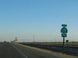 Now approaching Imperial County Route S-80 (Old U.S. 80), California 115 turns east toward Holtville.