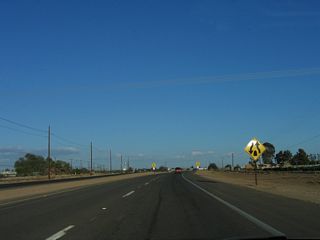 The divided highway approaches its end west of Holtville. My guess is that this divided highway was originally going to connect to an unconstructed bypass of Holtville back when Interstate 8 was to be routed on Old U.S. 80. However, when Interstate 8 was moved to its current alignment, it is likely that the U.S. 80 bypass of Holtville was killed along with the proposal to implement Interstate 8 on top of Old U.S. 80.