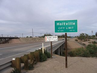 Home to about 6,000 people, Holtville sees itself on the verge of an economic upswing due to its proximity to the Interstate 8 and California 7 interchange north of the international border crossing. Photos taken  03/26/06.