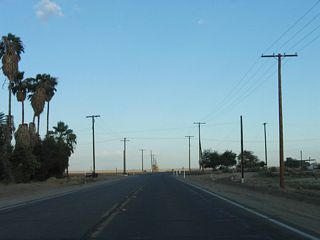 At Snyder Road, California 115 and U.S. 80 turn southeast.