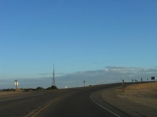 Southbound California 115 and eastbound Historic U.S. 80 separate at this intersection. Turn left for Historic U.S. 80 (Evan Hewes Highway) east to Holtville Hot Springs. Proceed south on California 115 to Interstate 8 east to Yuma or west to El Centro and San Diego. The following right turn connects to Interstate 8 west to El Centro, and the second left turn connects to Interstate 8 east to Yuma.