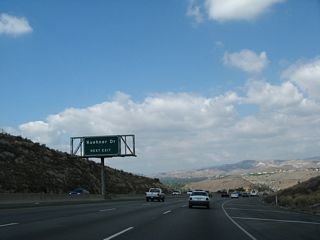 The next exit along California 118 west is Exit 30, Kuehner Drive.
