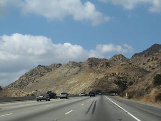 The freeway ascends to Santa Susana Pass, which separates San Fernando Valley from Simi Valley.