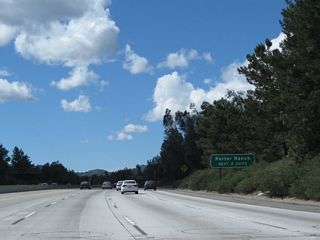 The next two exits from California 118 (Ronald Reagan [Simi Valley] Freeway) serve the community of Porter Ranch, which is part of the city of Los Angeles.