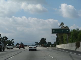 Westbound California 118 (Simi Valley / Ronald Reagan Freeway) meets Exit 45, Glenoaks Boulevard. Use Glenoaks Boulevard north to the city of San Fernando.