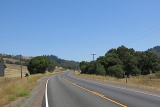 No confirming marker for SR 128 east is posted south of SR 253.