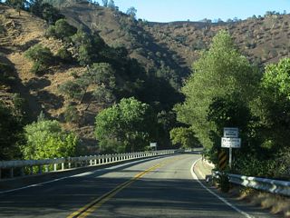 California 128 only nips the northwestern corner of Solano County before Putah Creek on this 1954 bridge.