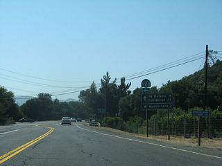 Silverado Trail straddles the foothills along the east side of Napa Valley northwest to St. Helena. SR 128 turns south along Conn Creek Road to an array of vineyards while en route to SR 29 at Rutherford.