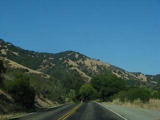 Heading east into Sage Canyon, SR 128 gains 500 feet of elevation while traversing rugged terrain to Chiles Valley.