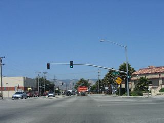 Main Street is the best route from California 129 into downtown Watsonville. City hall, City Plaza Park, and the central business district are only a few blocks north of here. At the Beach Street intersection, turn right to follow California 152 east to Hecker Pass. Continue straight ahead to follow California 152 northwest to California 1 en route to Capitola, Aptos, and Santa Cruz.