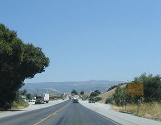The best route for through traffic to Hollister is via California 129 east to U.S. 101 south to California 156 east. This is recommended over taking San Juan Highway, which is not on the state highway system.